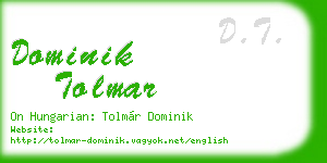 dominik tolmar business card